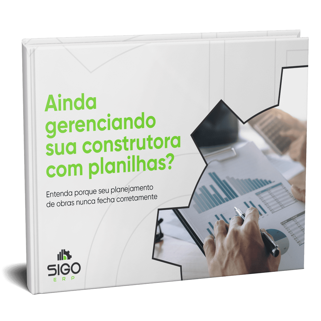 Arte EBOOK Ebook ainda gerenciando sua construtora com planilhas?